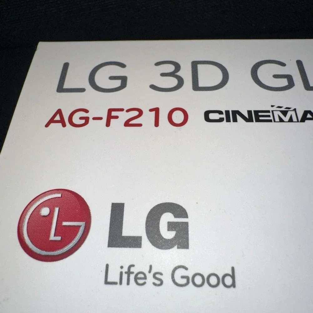 LG Cinema 3D Glasses AG-F210 2 Pairs per Box. 2 Boxes -NEW
